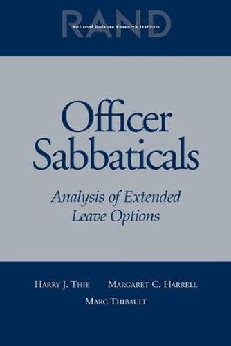 Officer Sabbaticals: Analysis of Extended Leave Options