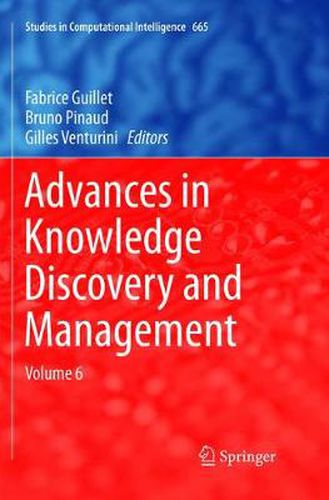 Cover image for Advances in Knowledge Discovery and Management: Volume 6