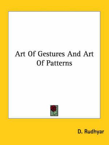 Cover image for Art of Gestures and Art of Patterns