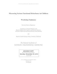 Cover image for Measuring Serious Emotional Disturbance in Children: Workshop Summary