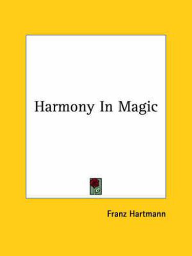 Cover image for Harmony in Magic