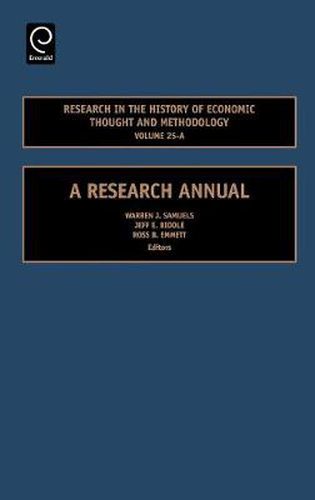 Cover image for Research in the History of Economic Thought and Methodology: A Research Annual