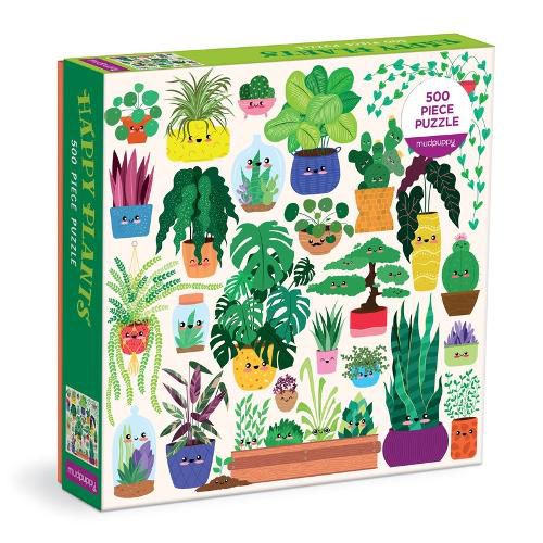 Cover image for Happy Plants 500 Piece Family Puzzle