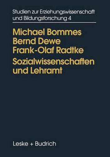 Cover image for Sozialwissenschaften und Lehramt: Der Umgang mit sozialwissenschaftlichen Theorieangeboten in der Lehrerausbildung