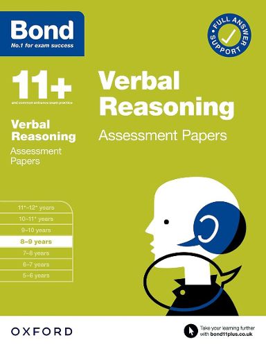 Cover image for Bond 11+: Bond 11+ Verbal Reasoning Assessment Papers 8-9 years