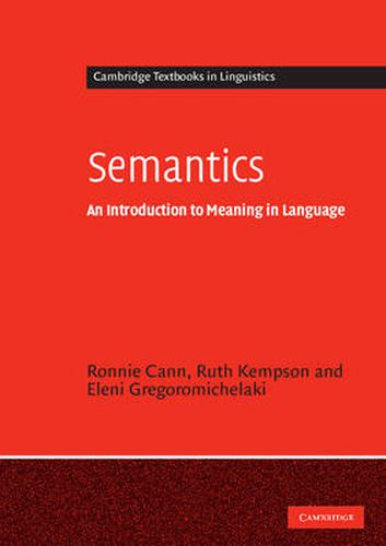 Cover image for Semantics: An Introduction to Meaning in Language