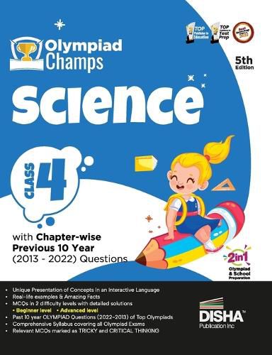 Cover image for Olympiad Champs Science Class 4 with Chapter-Wise Previous 10 Year (2013 - 2022) Questions Complete Prep Guide with Theory, Pyqs, Past & Practice Exercise