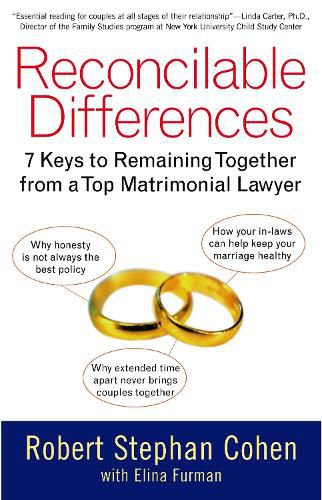 Cover image for Reconcilable Differences: 7 Keys to Remaining Together from a Top Matrimonial Lawyer