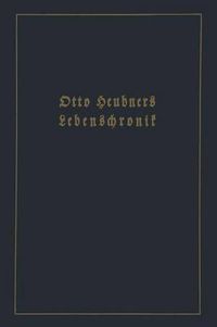 Cover image for Otto Heubners Lebenschronik