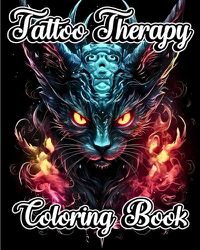 Cover image for Tattoo Therapy Coloring Book