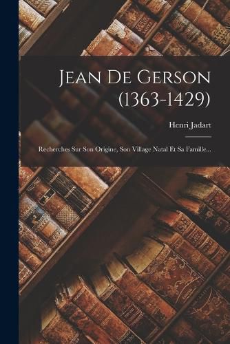 Cover image for Jean De Gerson (1363-1429)