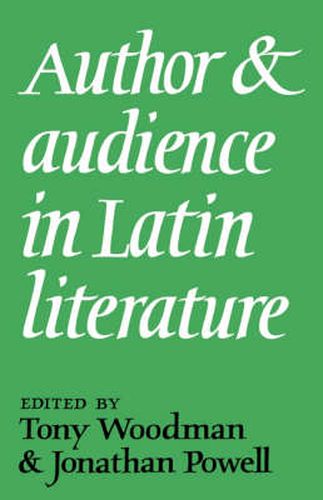 Cover image for Author and Audience in Latin Literature