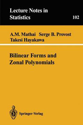 Cover image for Bilinear Forms and Zonal Polynomials