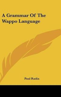 Cover image for A Grammar of the Wappo Language