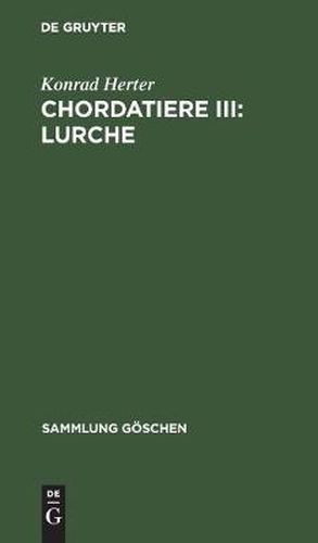 Cover image for Chordatiere III: Lurche