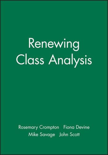 Renewing Class Analysis