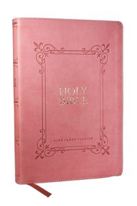 Cover image for KJV Holy Bible: Large Print with 53,000 Center-Column Cross References, Pink Leathersoft, Red Letter, Comfort Print: King James Version