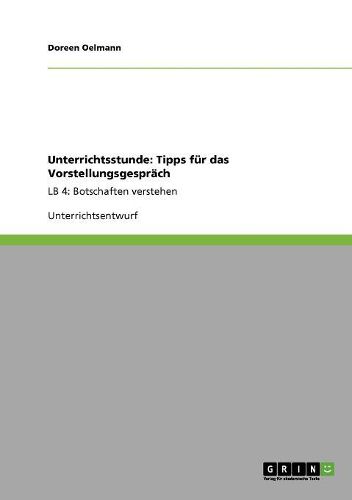 Cover image for Unterrichtsstunde: Tipps Fur Das Vorstellungsgesprach