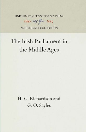 Cover image for The Irish Parliament in the Middle Ages