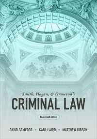 Cover image for Smith, Hogan, and Ormerod's Criminal Law