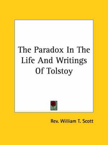Cover image for The Paradox in the Life and Writings of Tolstoy