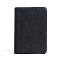 Cover image for CSB Large Print Compact Reference Bible, Black Leathertouch