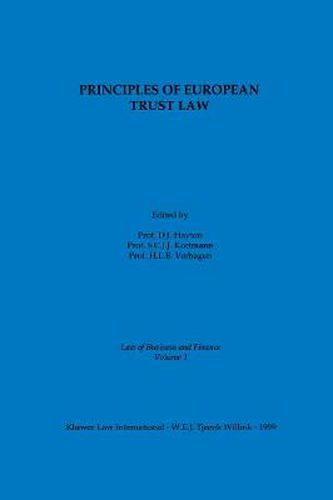 Principles of European Trust Law