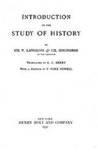 Cover image for Introduction to the Study of History