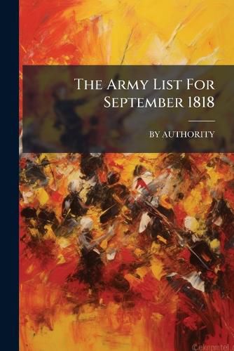 Cover image for The Army List For September 1818