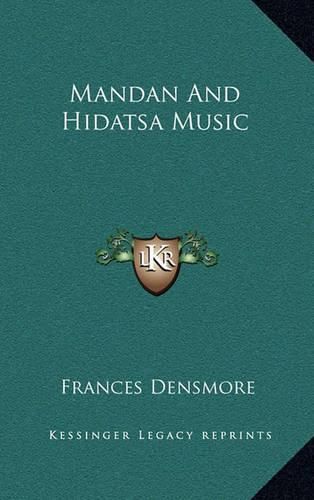 Cover image for Mandan and Hidatsa Music