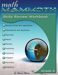 Cover image for Math Mammoth Grade 6 Skills Review Workbook