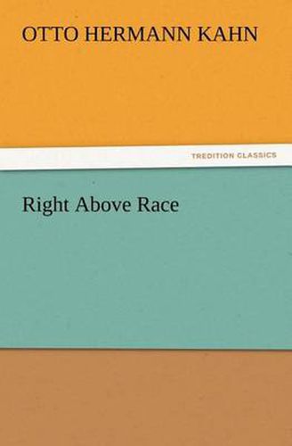 Cover image for Right Above Race