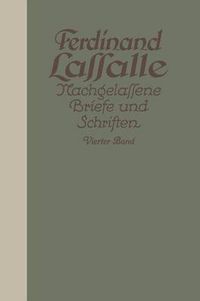 Cover image for Lassalles Briefwechsel Mit Grafin Sophie Von Hat&#438;feldt