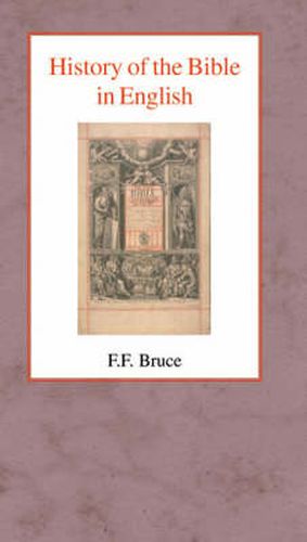 Cover image for History of the Bible in English