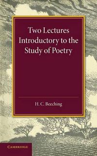 Cover image for Two Lectures Introductory to the Study of Poetry