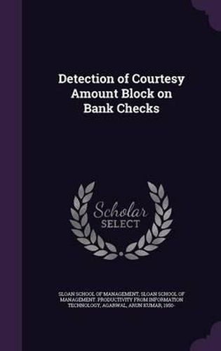 Cover image for Detection of Courtesy Amount Block on Bank Checks