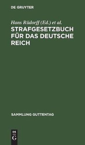 Cover image for Strafgesetzbuch fur das Deutsche Reich