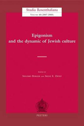 Cover image for Epigonism and the Dynamic of Culture