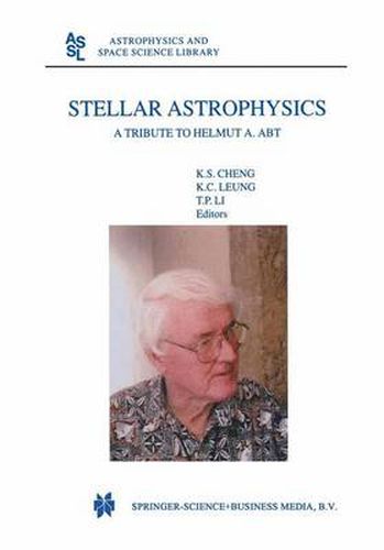 Cover image for Stellar Astrophysics: A Tribute to Helmut A. Abt