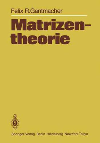 Cover image for Matrizentheorie