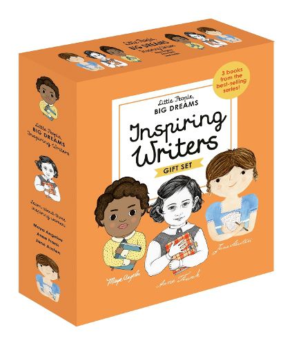Cover image for Little People, Big Dreams: Inspiring Writers: 3 Books from the Best-Selling Series! Maya Angelou - Anne Frank - Jane Austen