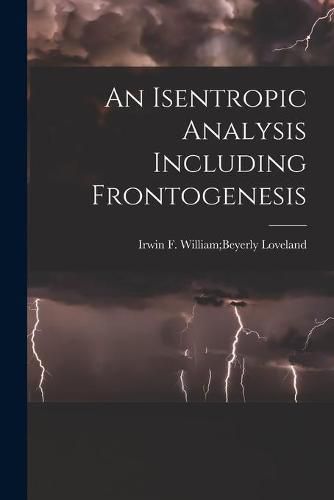 Cover image for An Isentropic Analysis Including Frontogenesis