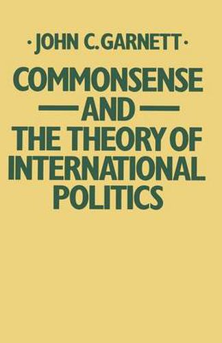 Cover image for Commonsense and the Theory of International Politics