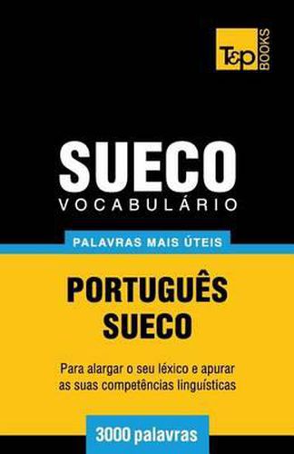Cover image for Vocabulario Portugues-Sueco - 3000 palavras mais uteis