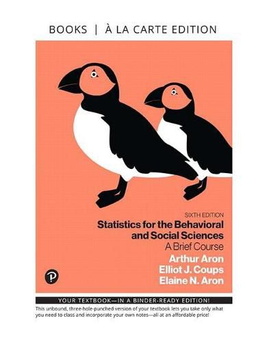 Cover image for Statistics for the Behavioral and Social Sciences