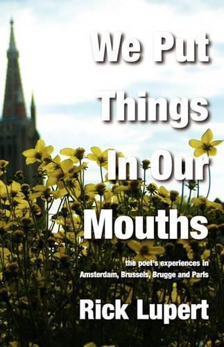 Cover image for We Put Things in Our Mouths: The Poet's Experiences in Amsterdam, Brussels, Brugge and Paris