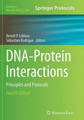 Cover image for DNA-Protein Interactions: Principles and Protocols