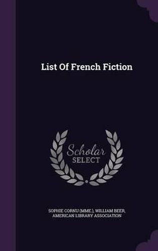 List of French Fiction