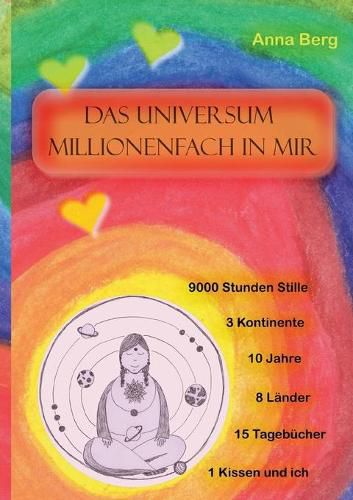 Cover image for Das Universum millionenfach in mir: Meditation: 9000 Stunden Stille,10 Jahre, 15 Tagebucher, 1 Kissen und ich