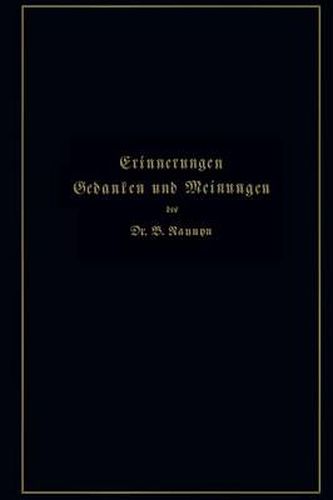 Cover image for Erinnerungen, Gedanken Und Meinungen